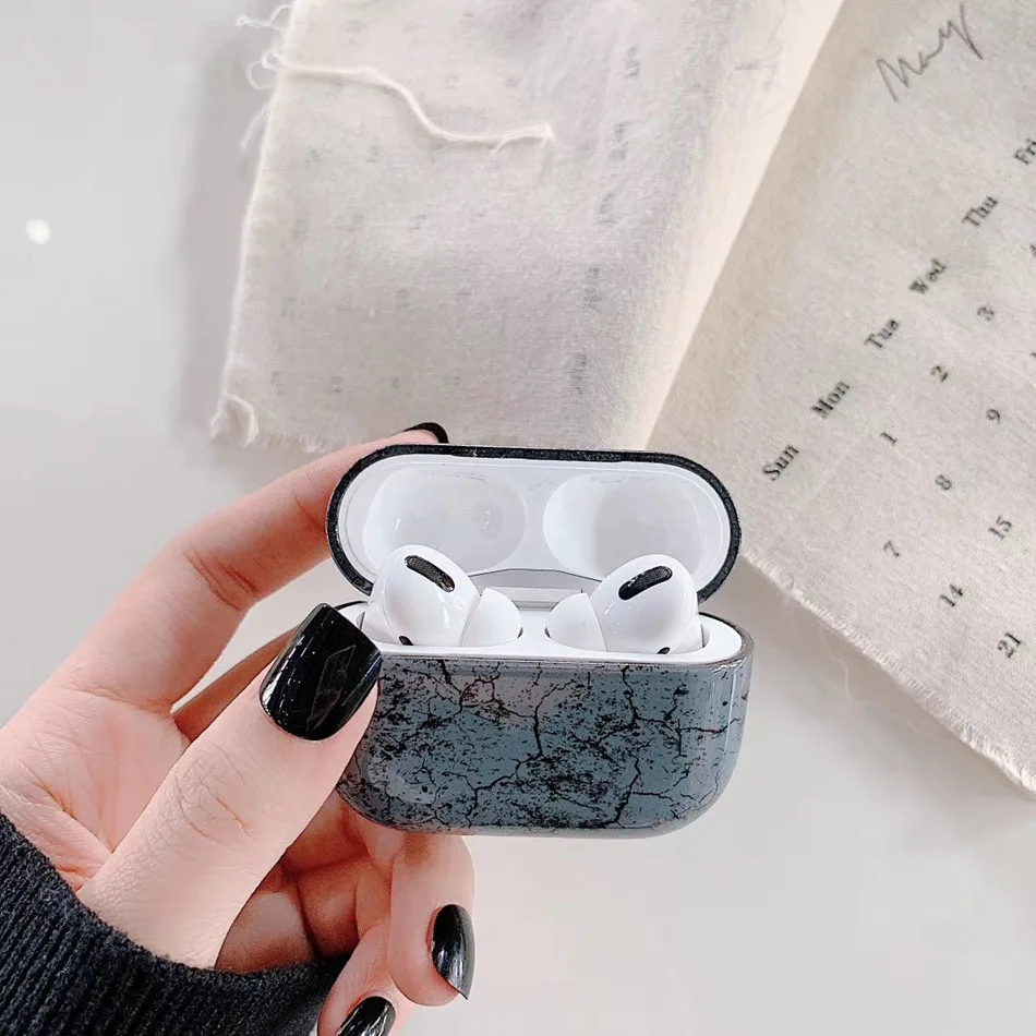 Чехол для наушников для Apple Airpods Pro, чехол с мраморным рисунком, силиконовый чехол для Apple Air Pods Pro 3, Наушники Earpods, зарядная коробка