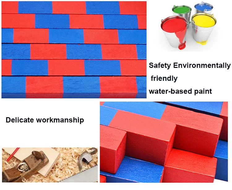 Vermelho e Azul Auxiliares de Ensino Adição e Subtração do Jardim de Infância do Bebê Número Família Montessori Formação Matemática Educacional Brinquedo Bar 7 High Quality Brinquedos e hobbies