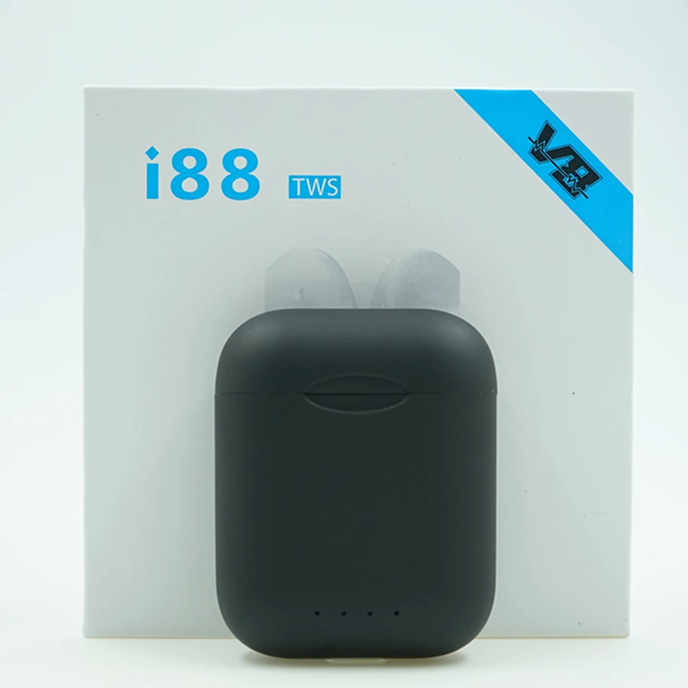 i88 black I88 TWS беспроводные наушники Bluetooth 5,0 Мини сенсорное управление стерео наушники вкладыши PK i9S i10 TWS для телефона - Цвет: i88 black