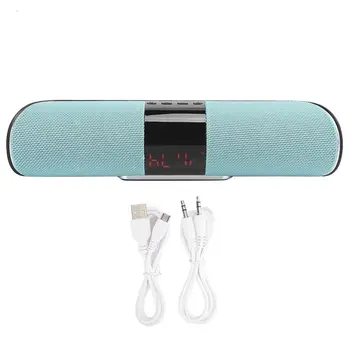 

Mobile Phone Bluetooth Speaker Insert Card Radio Subwoofer Dual Horn Loudspeaker Box with Display Screen Hot Sale