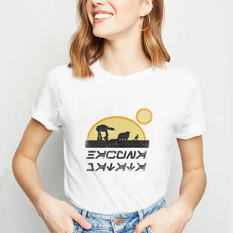 HYY-WTQ9156 ZOGANKIN Акуна Матата футболка женская летняя футболка-топ мультфильм печати топы, футболки милый женский футболка каваи футболки Harajuku - Цвет: HYY-WTQ9156