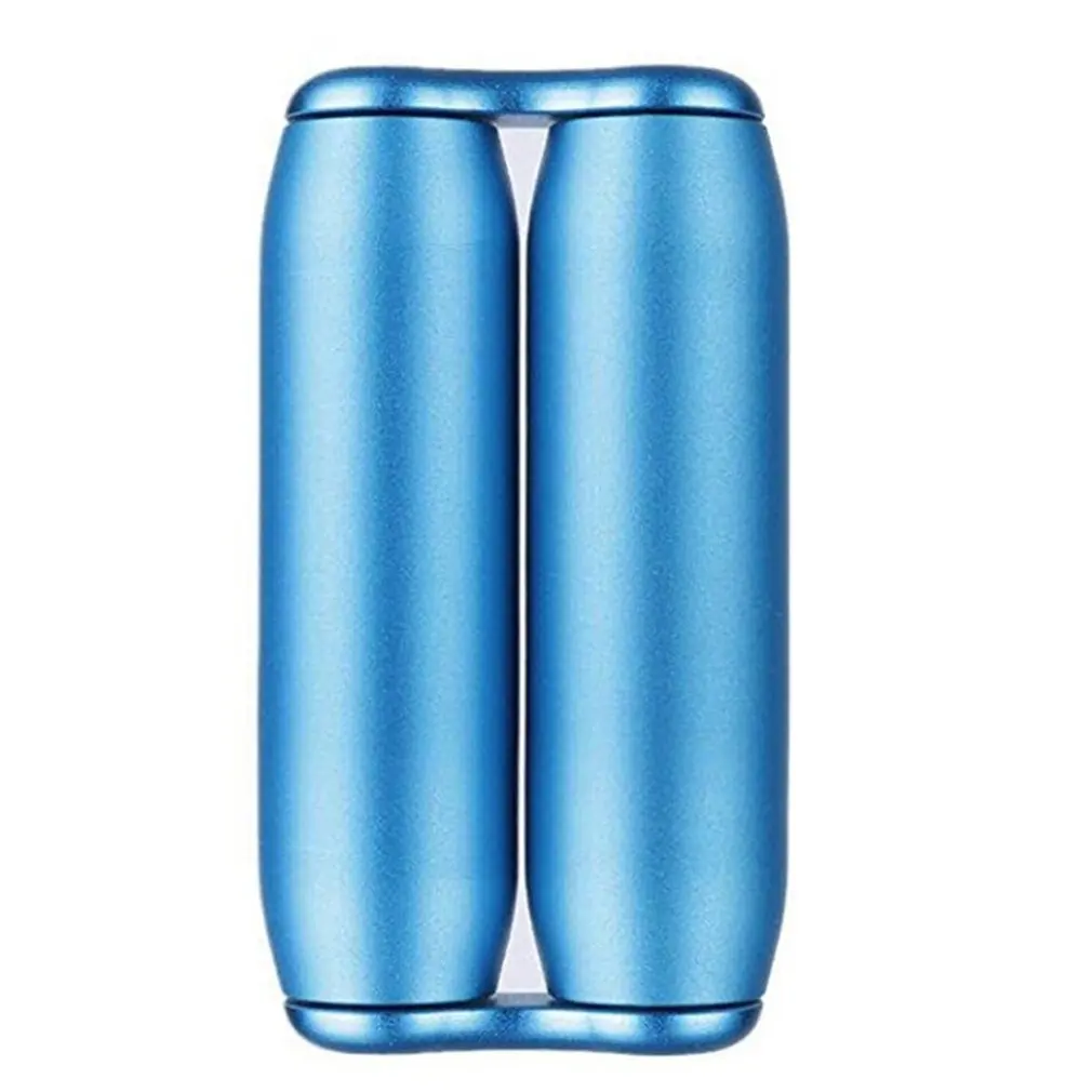 light blue Кончик пальца ролик декомпрессионная игрушка декомпрессионный ролик алюминиевый сплав декомпрессионный ролик офисная игрушка - Цвет: light blue
