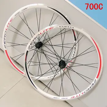 

Last Stock Super Light 700c Wheelset Alloy Aluminum Road Bike Wheels V Brake 24H Flat Spokers Bike Wheel