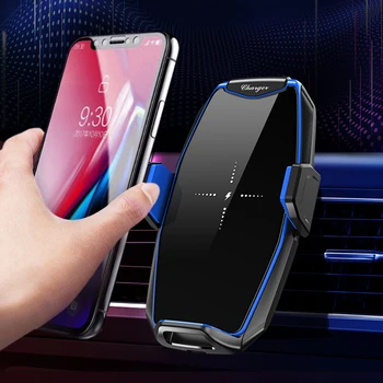 Caseier車のワイヤレス充電器携帯電話用車の自動ロック急速充電器カーホルダーは、iphone × 華為xiaomi