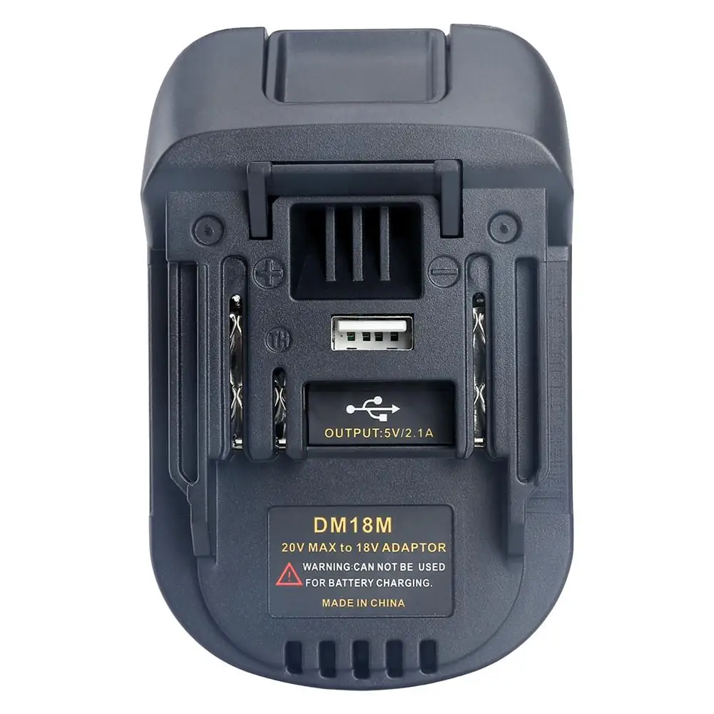 20 в до 18 в адаптер батареи преобразования Dm18M li-ion зарядное устройство инструмент адаптер для Milwaukee Makita Bl1830 Bl1850 батареи