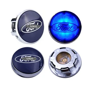 

For For*d LED Floating Car Wheel Hub Caps Plug and Play Waterproof Wheel Center Hubcap Badge -54MM