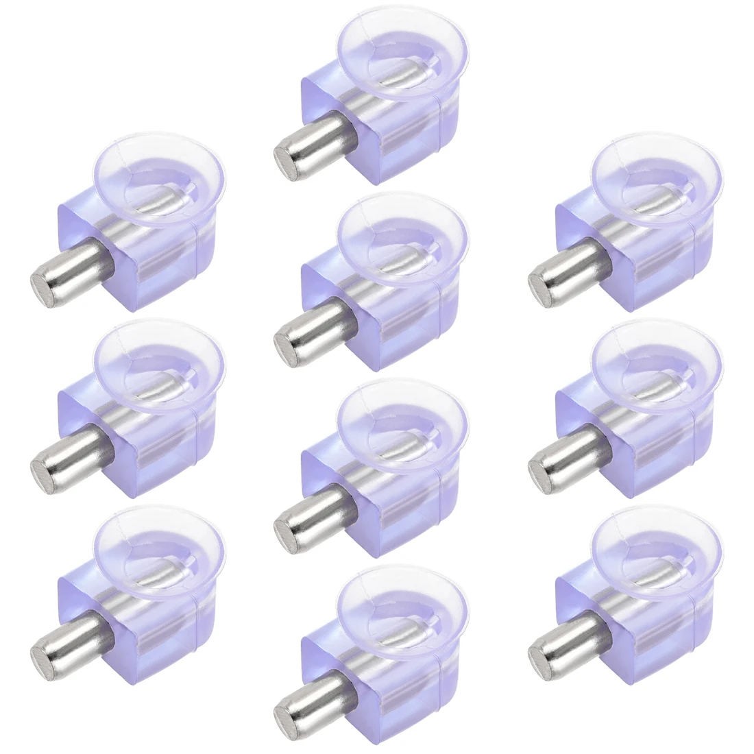 

uxcell 10Pcs 20Pcs Shelf Support Pegs Glass Bracket Zinc Alloy Nail with Superior Silicon Suction Cup Type-01 10Pcs