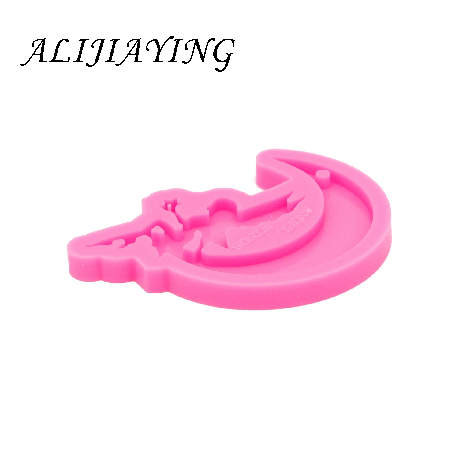 Silicone Mold Shine Inside MOONTINK Keychain Mold for Resin Epoxy Craft DIY Necklace Jewelry Pendant