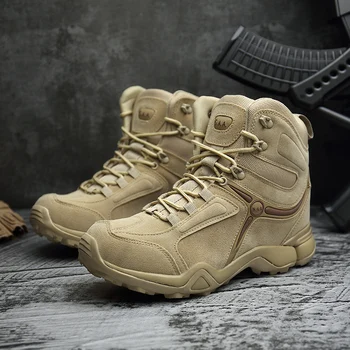 

Outdoor Combat Tactical Boots Sport Mens Shoes Waterproof Hiking Shoes Men Outdoor Hunting Boots Nonslip Wearable Men Army Boots