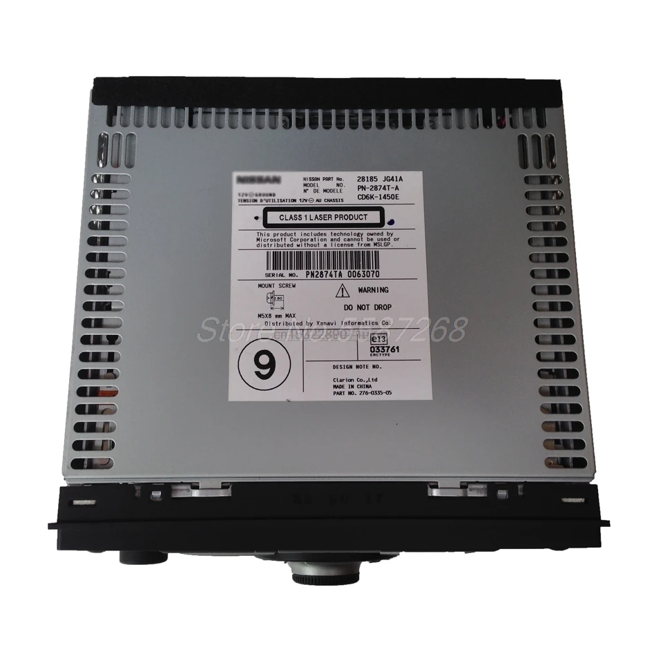 28185 JG41A зоне PN-2874T-A Xanavi CD6K-1450E X-Trail T31 6 компакт-дисков чейнджер MP3 Bluetooth автомобильное