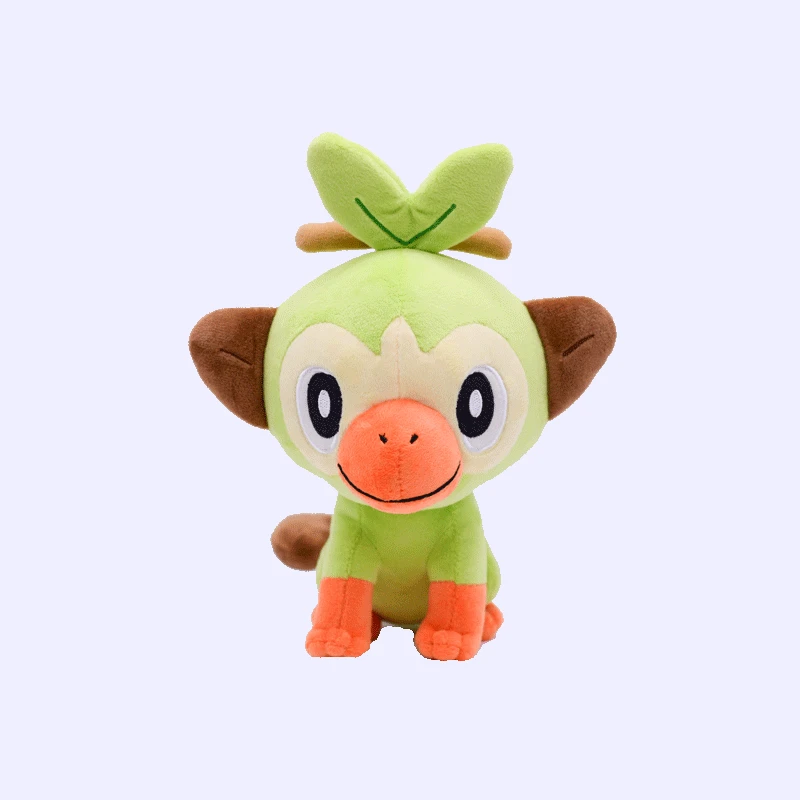 Takara Tomy Покемон 3 шт./компл. Куклы Мягкие щит меч Grookey Sobble Scorbunny плюшевая игрушка в виде фигурки; высота каблука 18 см