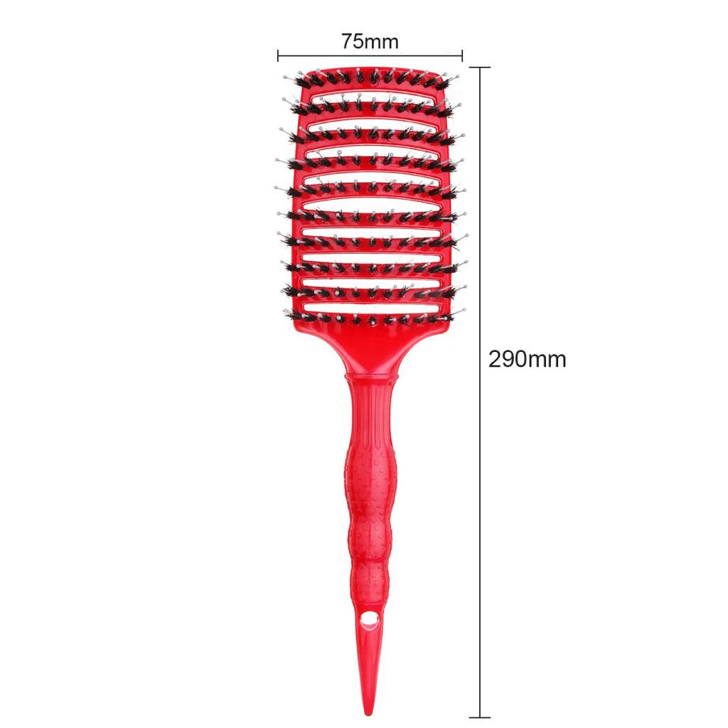 Large Curved Vent Hairbrush Comb For Detangling Blow Drying Scalp Massage