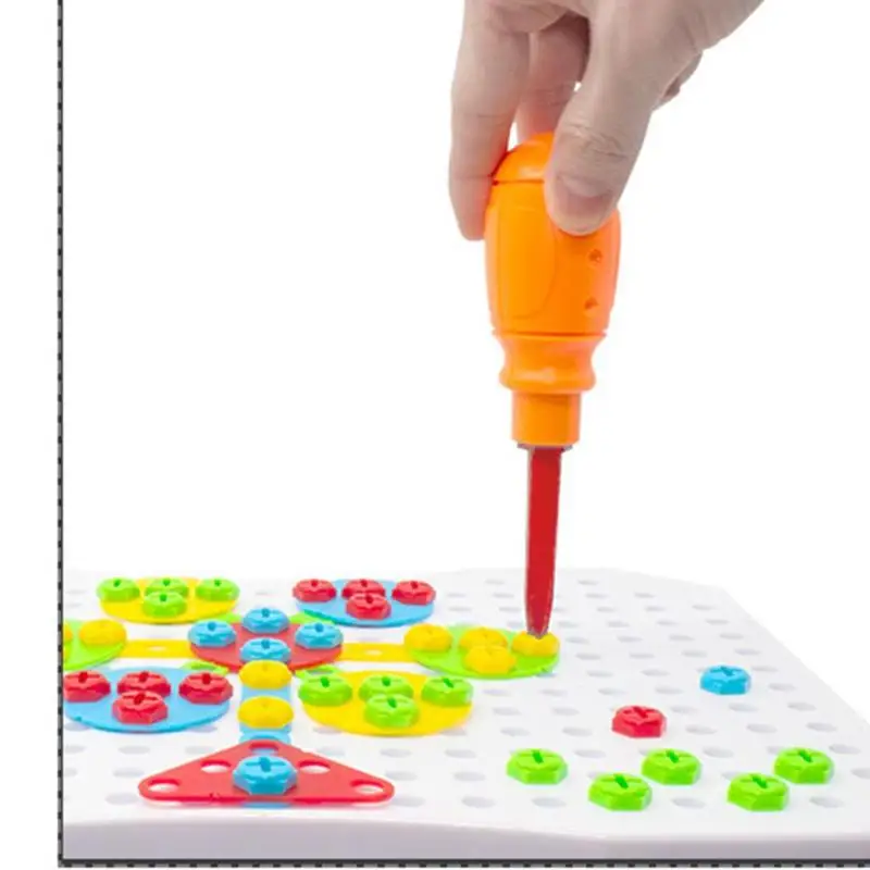 Детские 3D DIY грибы пазл для ногтей головоломка настольная игра винты детский сад Малыш игрушка различные способы играть бесплатно собрать