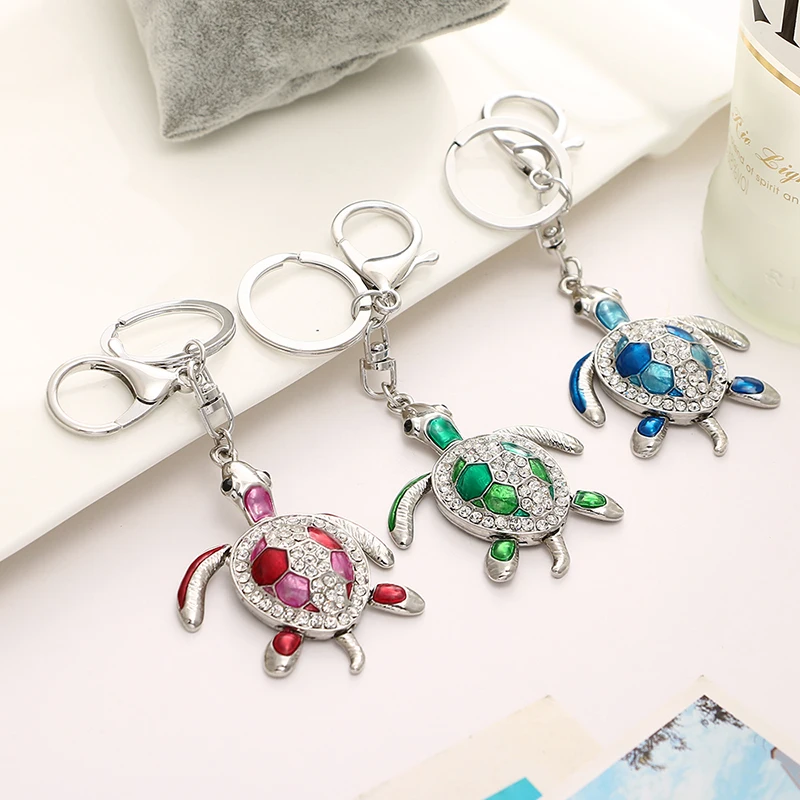 2020 Tinykenro neue heiße stil strass super nette öl tropft schildkröte tasche brieftasche keychain