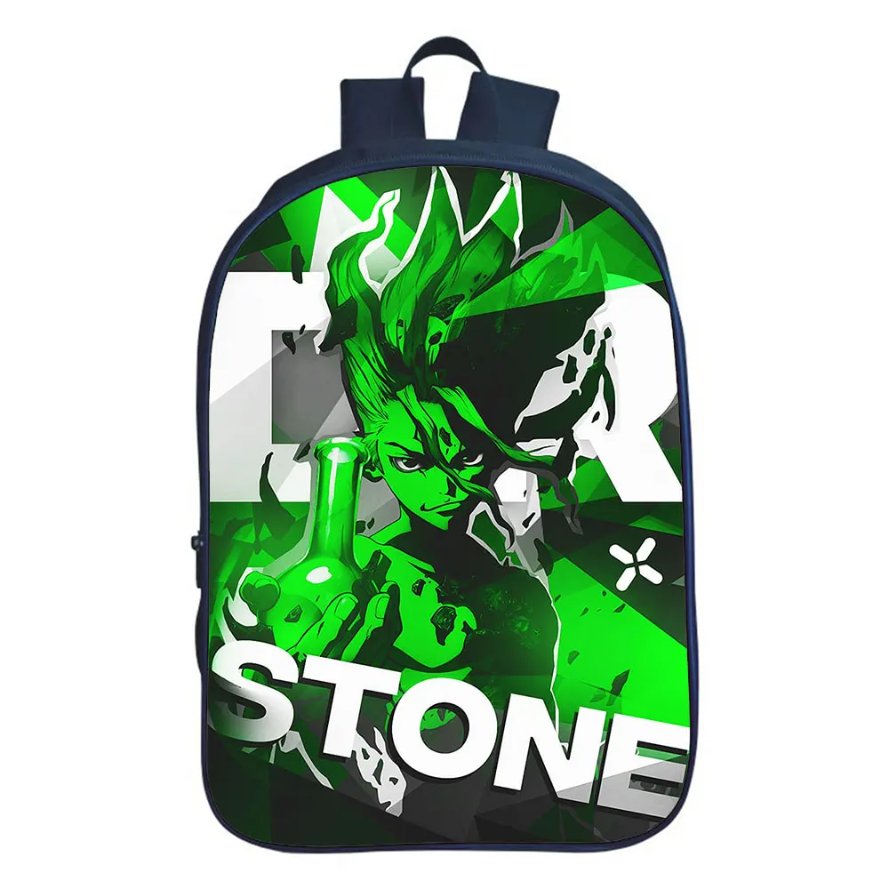Cosplay Dr.STONE Backpack Kindergarten Mochila Boys School Bag Teens Storage Bag Travel Bags Children Rucksack 3D Anime Bag