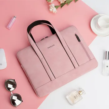 

Men's notebook bag computer handbag women's briefcase PU waterproof bag for documents seismic men's briefcase light bags for men