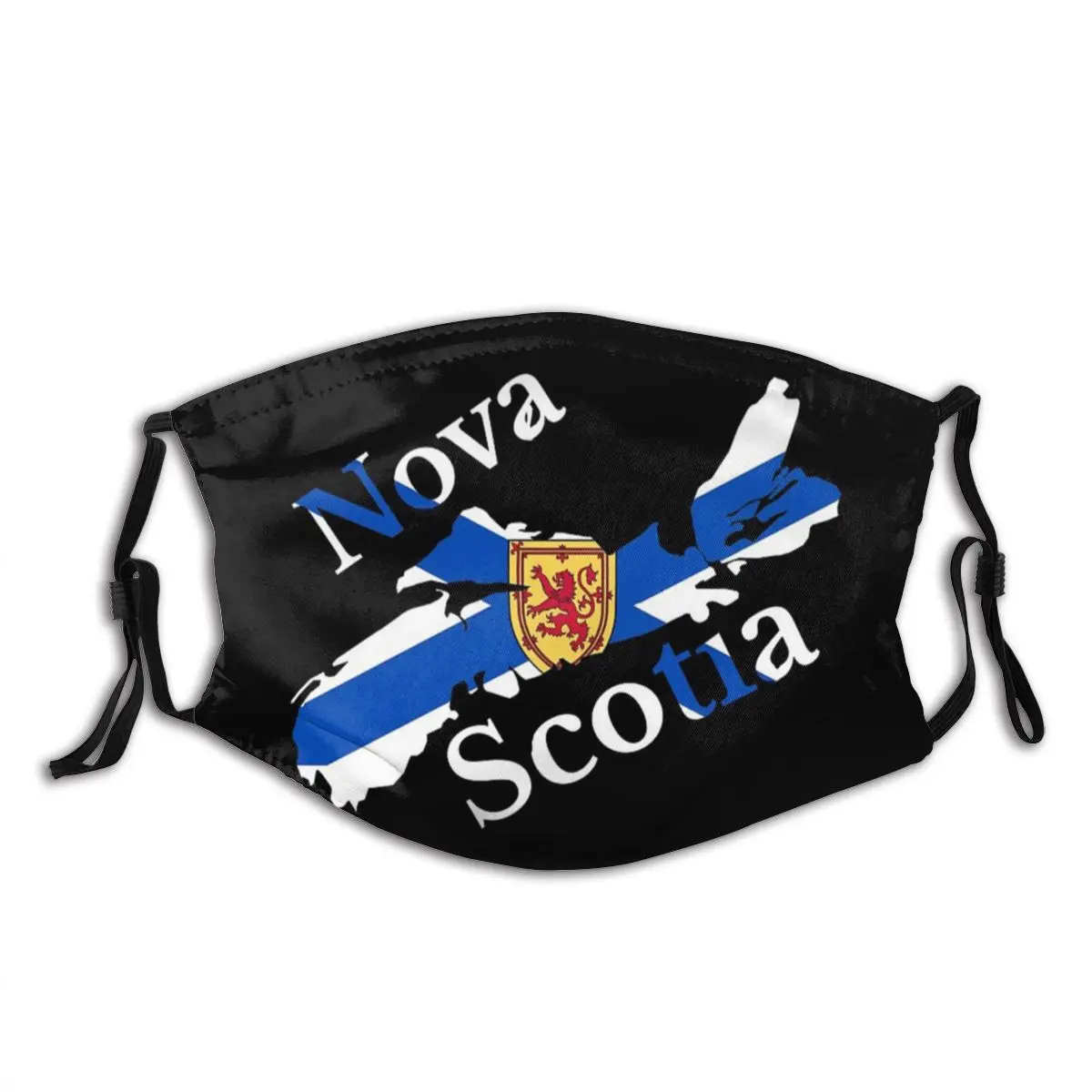 Новая Шотландия флаг карта NS Канада многоразовые лицевая маска против ветра пыли