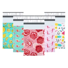 20 шт 15x23 см 6x9 дюймов Печатные полиэтиленовые пакеты для почтовых отправлений