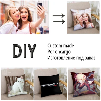 

DIY Image Custom Print Pillow 2 Sides Picture Customized Cushion Home Decorative Square Dakimakura Decorate Corporate Gift Logo