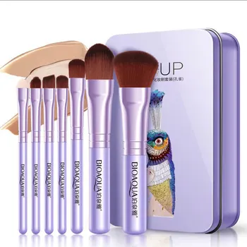 

7Pcs Makeup Brushes Set Eye Lip Face Foundation Brush Cosmetic Tool Nail Art Decorations Gems Manicure Precure Set Kit