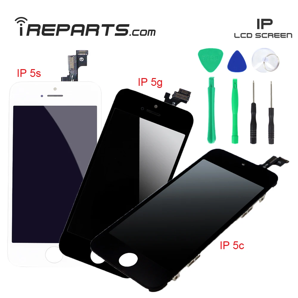 IREPARTS ЖК Oem для iPhone 5 5g 5c 5S ЖК-дисплей полный набор сенсорный экран дигитайзер