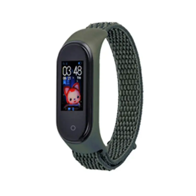 Nylon Strap Wristband for Xiaomi Mi Band 5 4 3 Wrist Bracelets Sport loop watch Belt Smart Watch Band Replacement Accessories 
