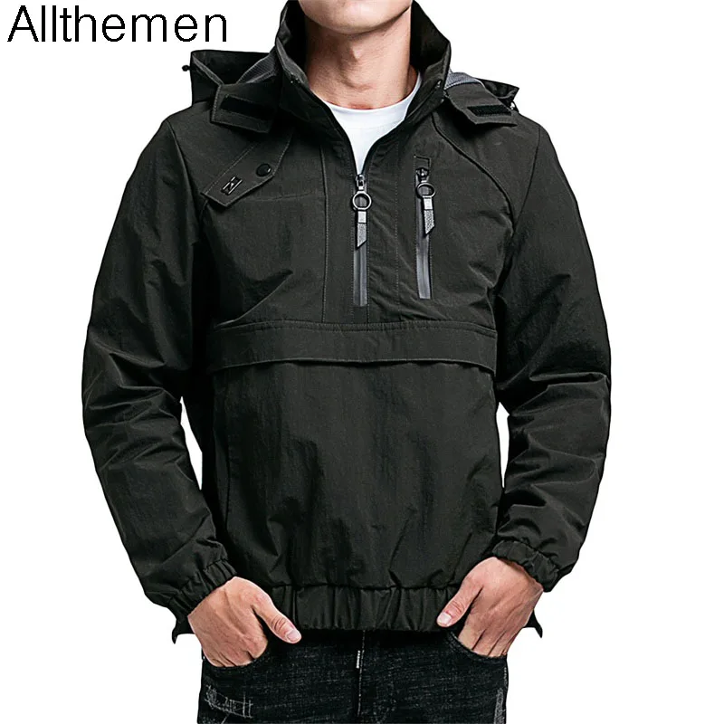 

Allthemen Autumn Winter Casual Men Jackets Coats Men Hoodie Jacket Men Fashion Hooded Jacket Male Bomber Outwear Loose Solid