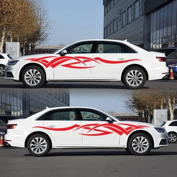 

Long Stripe Car Sticker Decals Graphics Replacement Accessories Durable