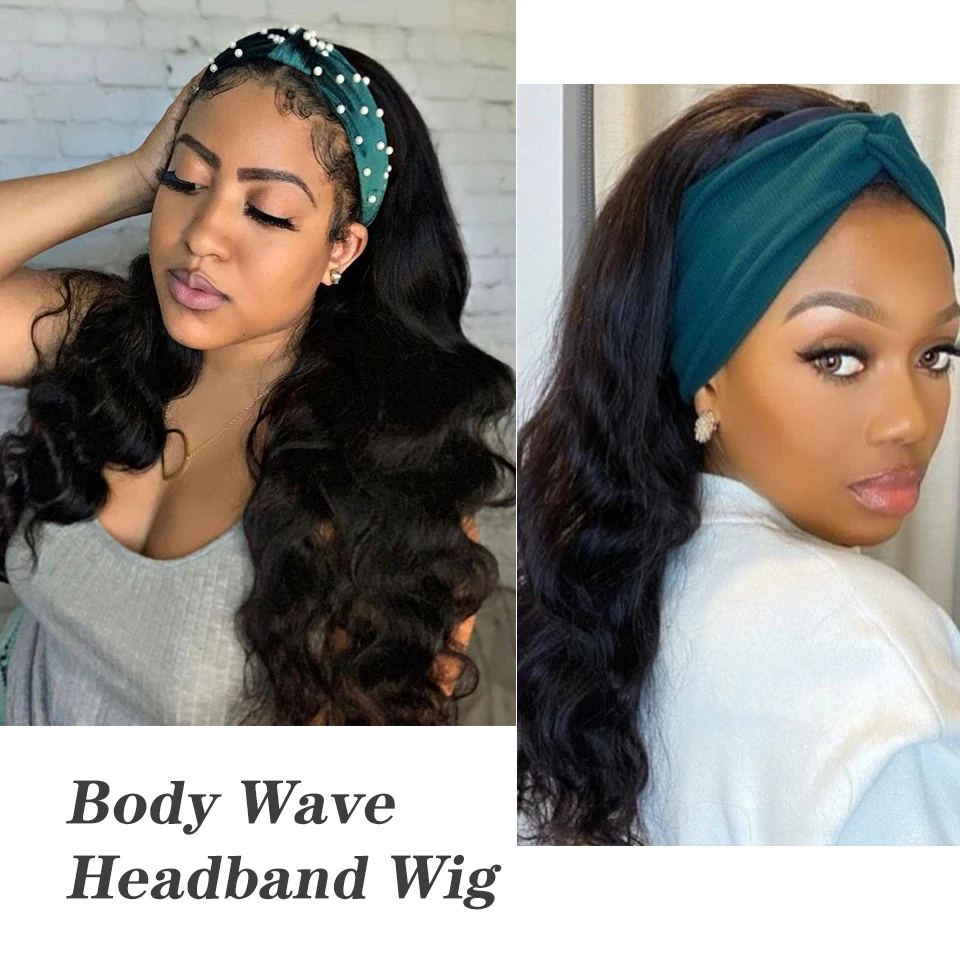 Onda do Corpo Perucas de Cabelo Humano para as Mulheres Peruca de Lenço de Linha Bandana Completa Máquina Feita Perucas Naturais Fina Cabelo Remy Brasileiro 4 Apliques e perucas