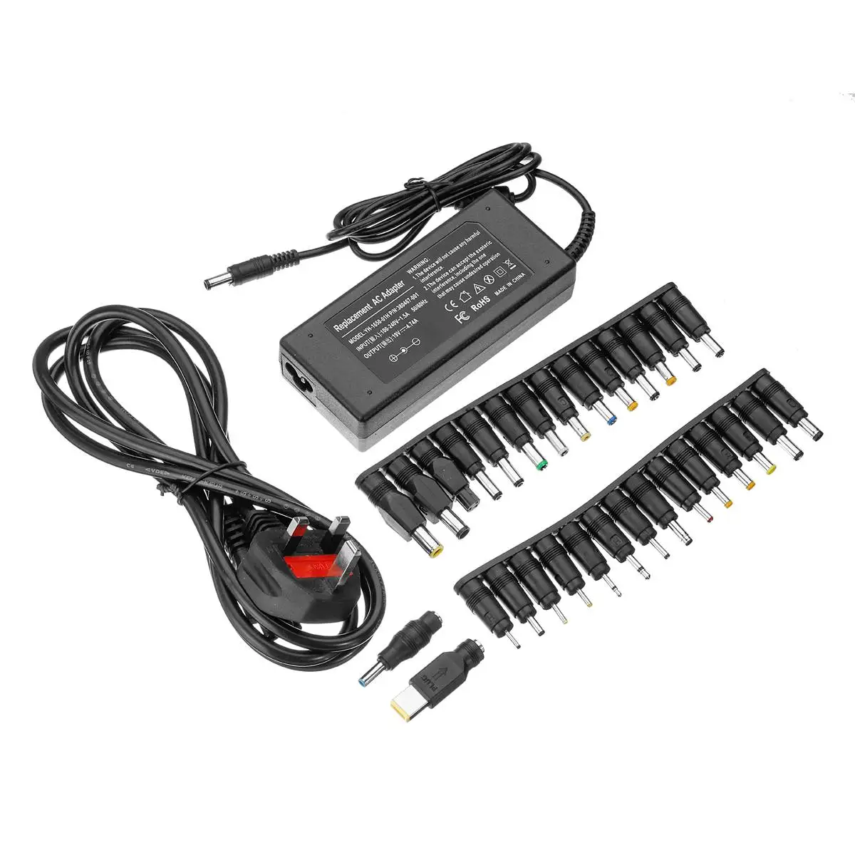 

Universals 90W 100-240V AC Power Supply Adapter Transformer Charger 30 Tip Quickly Charge for Laptop