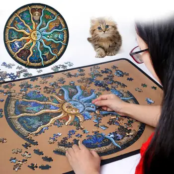 

500 Pieces Interest Twelve Constellations Puzzle Adult Puzzle Zodiac Horoscope Puzzle Toys Diy Constellation Jigsaw Paper