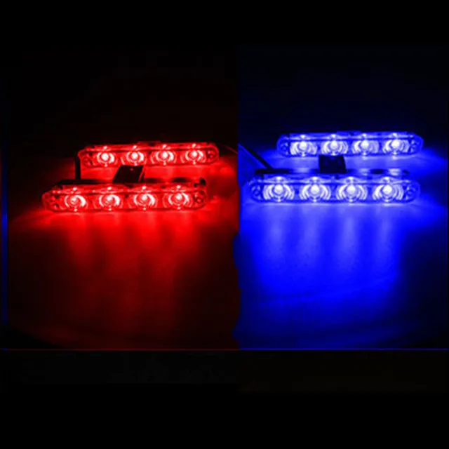 Led Auto Front Bumper Center Grid Blitzlicht Strobe Rot Blau Notfall  Fernbedienung Wireless Control Signal Blitz Beacon Warnleuchte