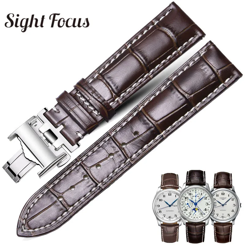 Ремешок из телячьей кожи для Longines Masters Collection браслет воловьей наручных часов 14 15 18