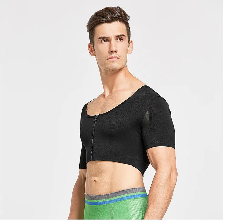 Debardeur De Compression Pour Homme – Tissu Mesh (92% Polyester, 8% Spandex) – Sculpture Du Corps, Soutien Posture – Taille XL