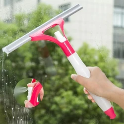 Brosse de nettoyage en aérosol pour vitres de voiture, outil multifonctionnel pour nettoyer les vitres, les vitres, les vitres, les portes et le sol 