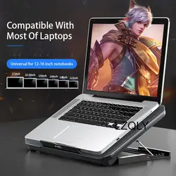 Support de refroidissement pour ordinateur portable 12 16 pouces, deux USB, grande taille, silencieux, vitesse du vent réglable 