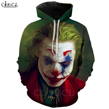 

Movie Joker Hoodies Men Women 3D Print Character Clown Jogging Sportswear Harajuku Streetwear Hip Hop Pullovers B377
