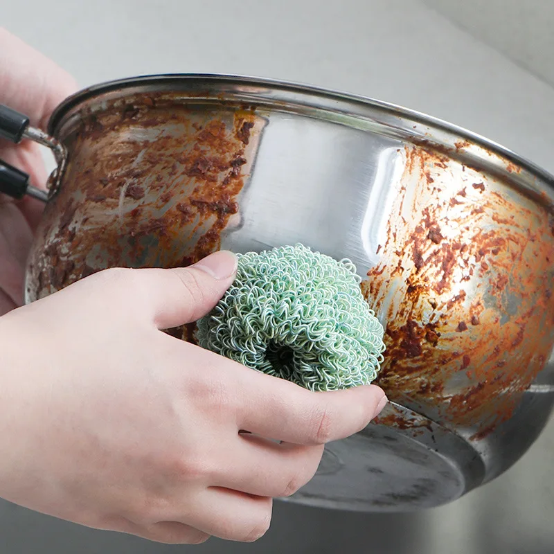 1 шт. антипригарный стальной шарик из нановолокна чистящий шар для кухни мытья