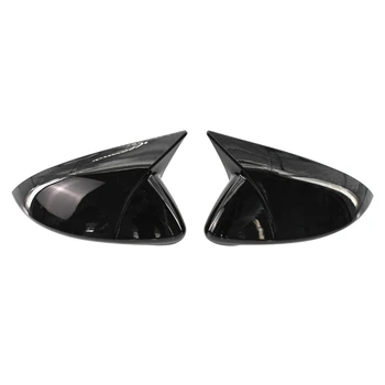 

New-1 Pair Bright Black Car Rear View Mirror Cover Cap Fit for Golf MK7 2014-2019 Side Mirror Cover Trim