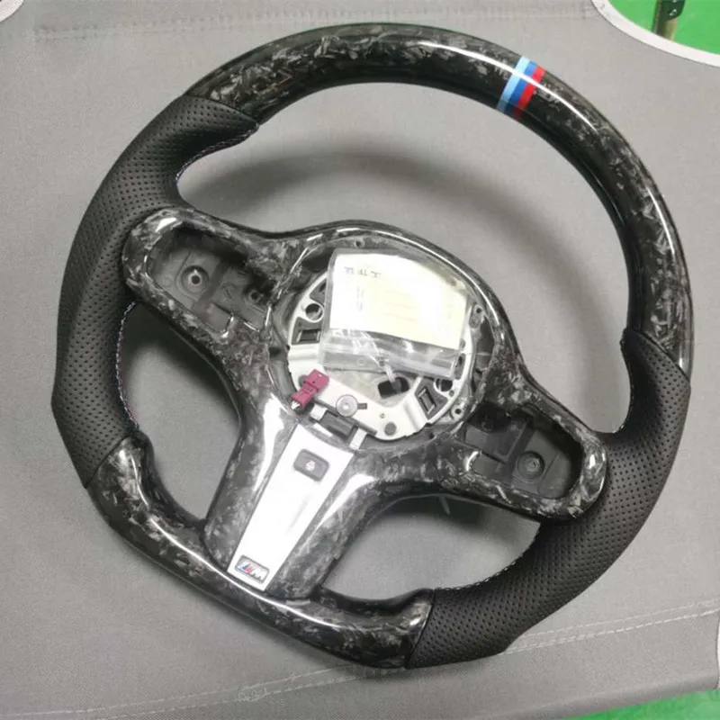 Real Carbon Fiber Leather Car Steering Wheel for BMW 1 2 3 4 5 7 Series X1 X3 X5 X6 E90 E92 E60 F10 F30 M3 M5 M Series