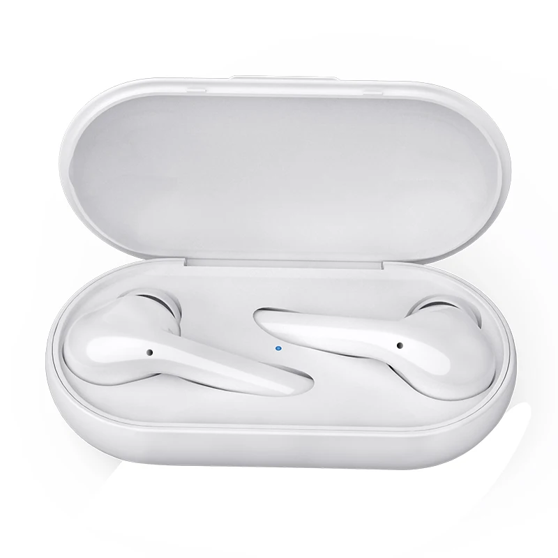 white Vorke M6S TWS наушники с сенсорным управлением, спортивные наушники, двойные Bluetooth наушники TWS 5,0, стерео басы с зарядным устройством, микрофон - Цвет: white