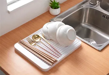 

Kitchen Draining Board Storage Rack Non-slip Cup Dish Tray Drying Rack Washing Holder Storage Rack Kitchen Organizer