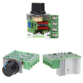 

AC 220V 2000W SCR Electronic Voltage Regulator Temperature Speed Controller Dimming Dimmer Thermostat Module