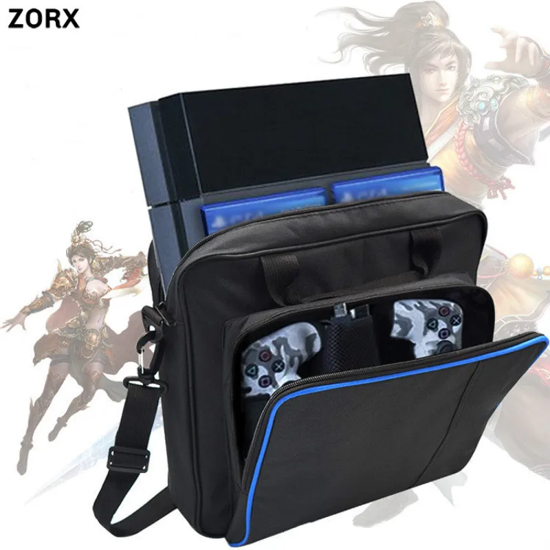 

For PS4 / PS4 Pro Slim Game Sytem Bag Original Size For PlayStation 4 Console Protect Shoulder Carry Bag Handbag Canvas Case