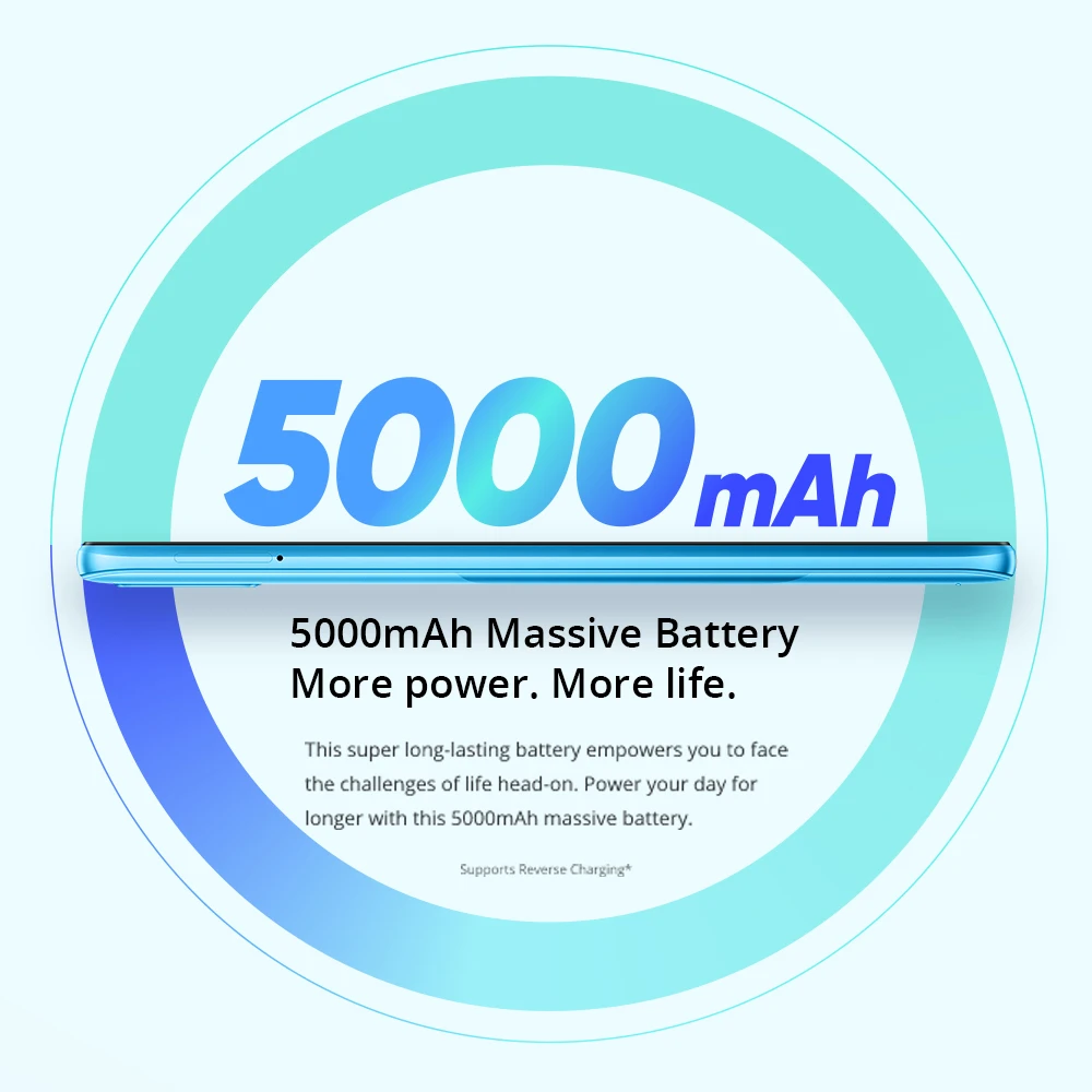 realme C21 Smartphone Helio G35 Octa Core 6.5'' inch Screen 5000mAh Massive Battery 3-Card Slot 13MP Camera Russian Version