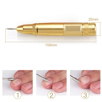 

Portable Electric Nail Drill Set Battery Powered Nail Polishing Machine Manicure Pedicure Tool for Home Salon