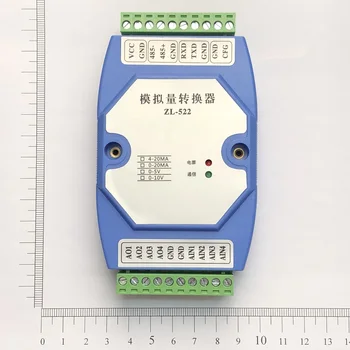 

RS232 / RS485 Serial Port to 4 Analog Output Current 4-20MA Output 0-10V Output