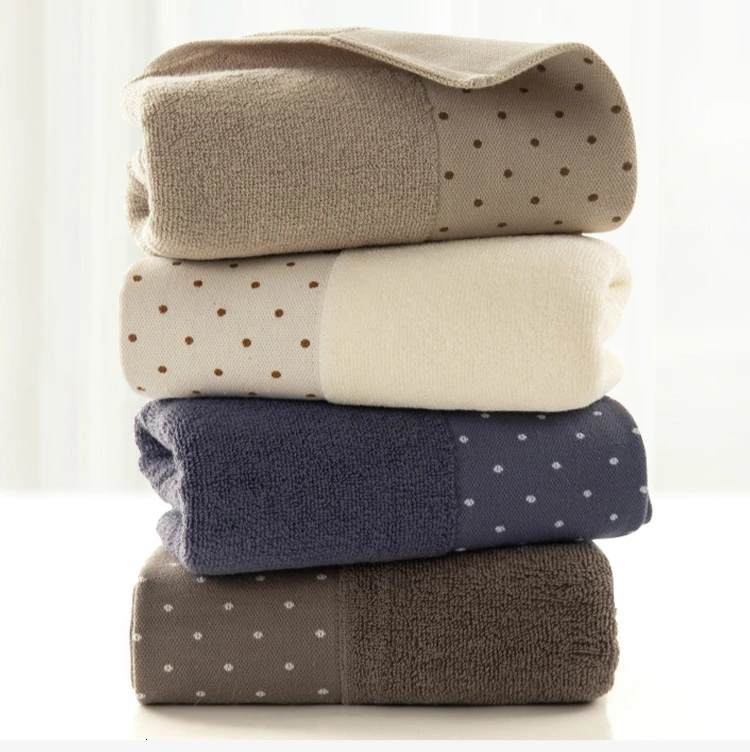 35x76cm Thick Cotton Solid ColorvTowel Bath Mat Adult Face Towel Absorbent Enhanced Sports Fitness Handkerchief Washcloth Gift