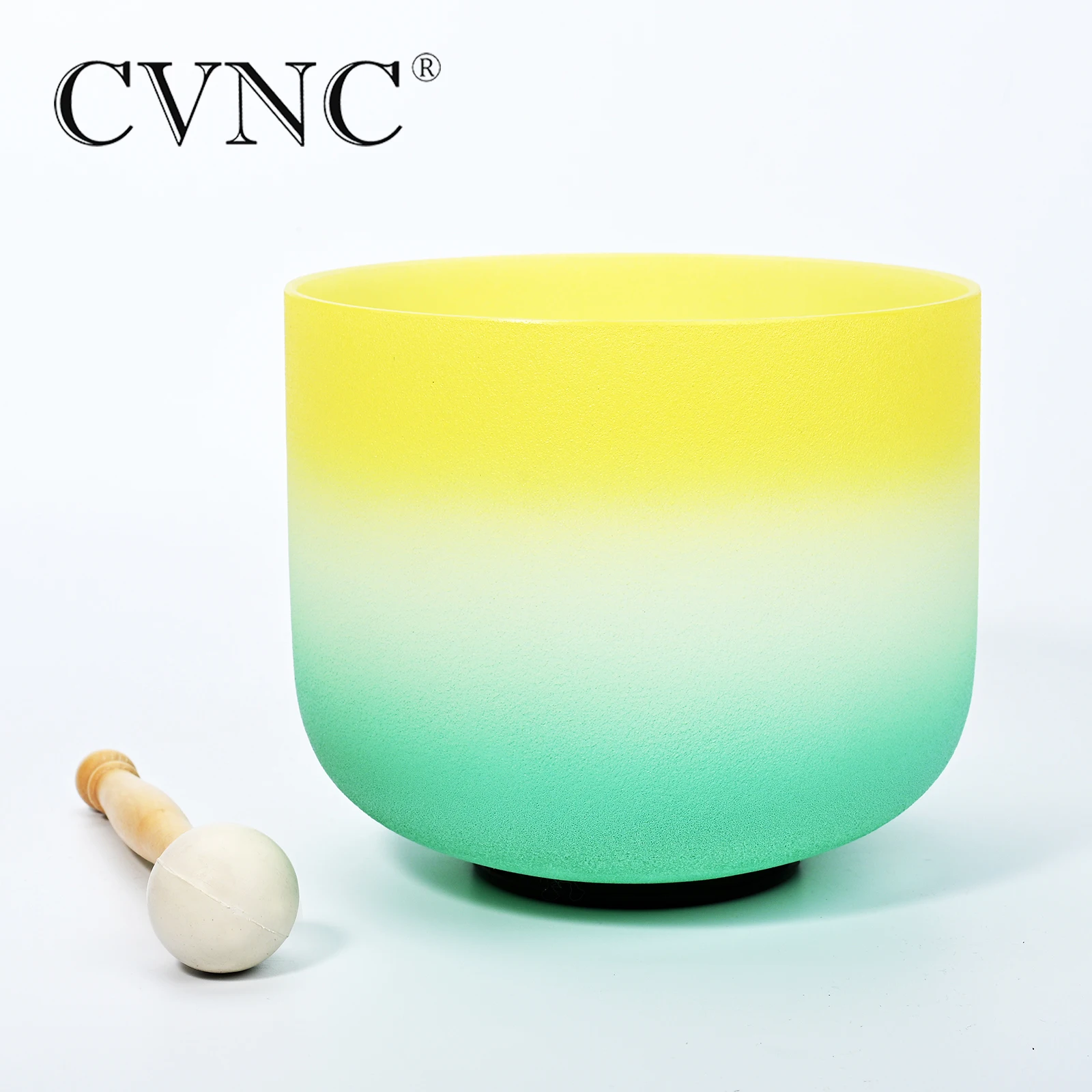 

CVNC 10 Inch Note E Solar Plexus Chakra Color Frosted Quartz Crystal Singing Bowl Meditation