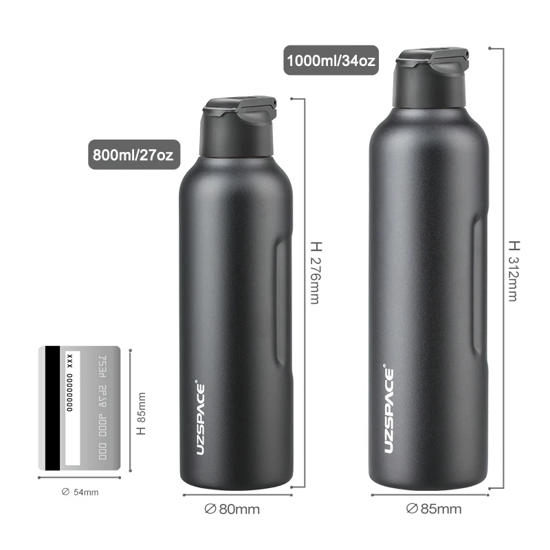 Stainless Steel Water Bottle stainless steel thermos bottle thermal water bottle stainless steel water bottle stainless steel thermos cup stainless steel thermal container With Straw Direct Drinking 2 Lids Vacuum Flasks Insulated Travel Portable Thermal Climb Thermos